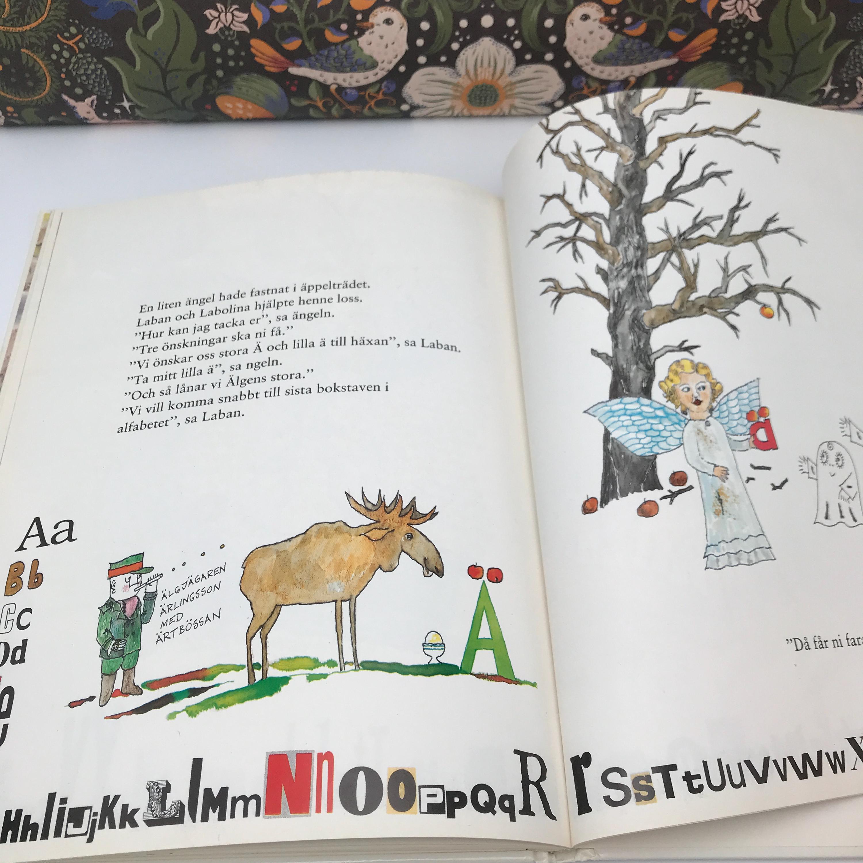 Swedish children's book / Laban / ABCD / vintage / Inger och Lasse sandberg, image size:3000x3000