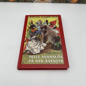Zweeds kinderboek, Pelle svanslös / Gösta Knutsson / vintage