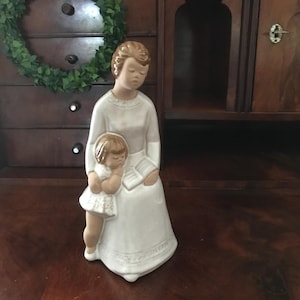 Jie Gantofta Sweden ceramic figurine mother and child / vintage