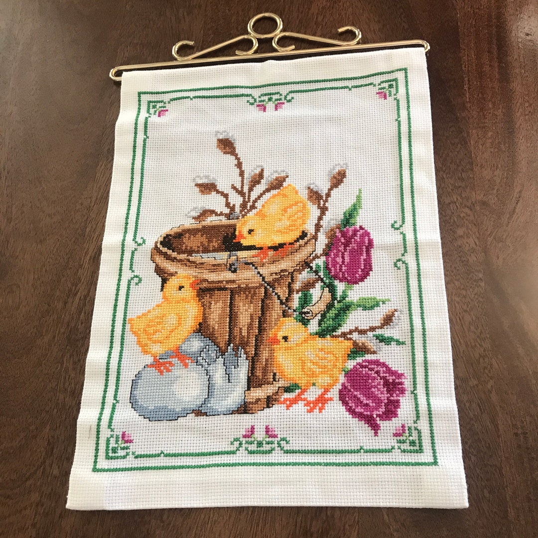Embroidered Easter Wall Hanging From Sweden / Vintage - Etsy