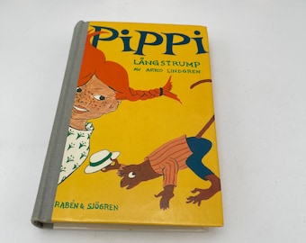 Pippi Longstocking Swedish children's book / vintage / Sweden