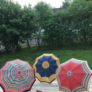 3 vintage umbrellas