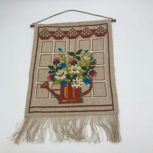 Embroidered wall hanging from Sweden / vintage