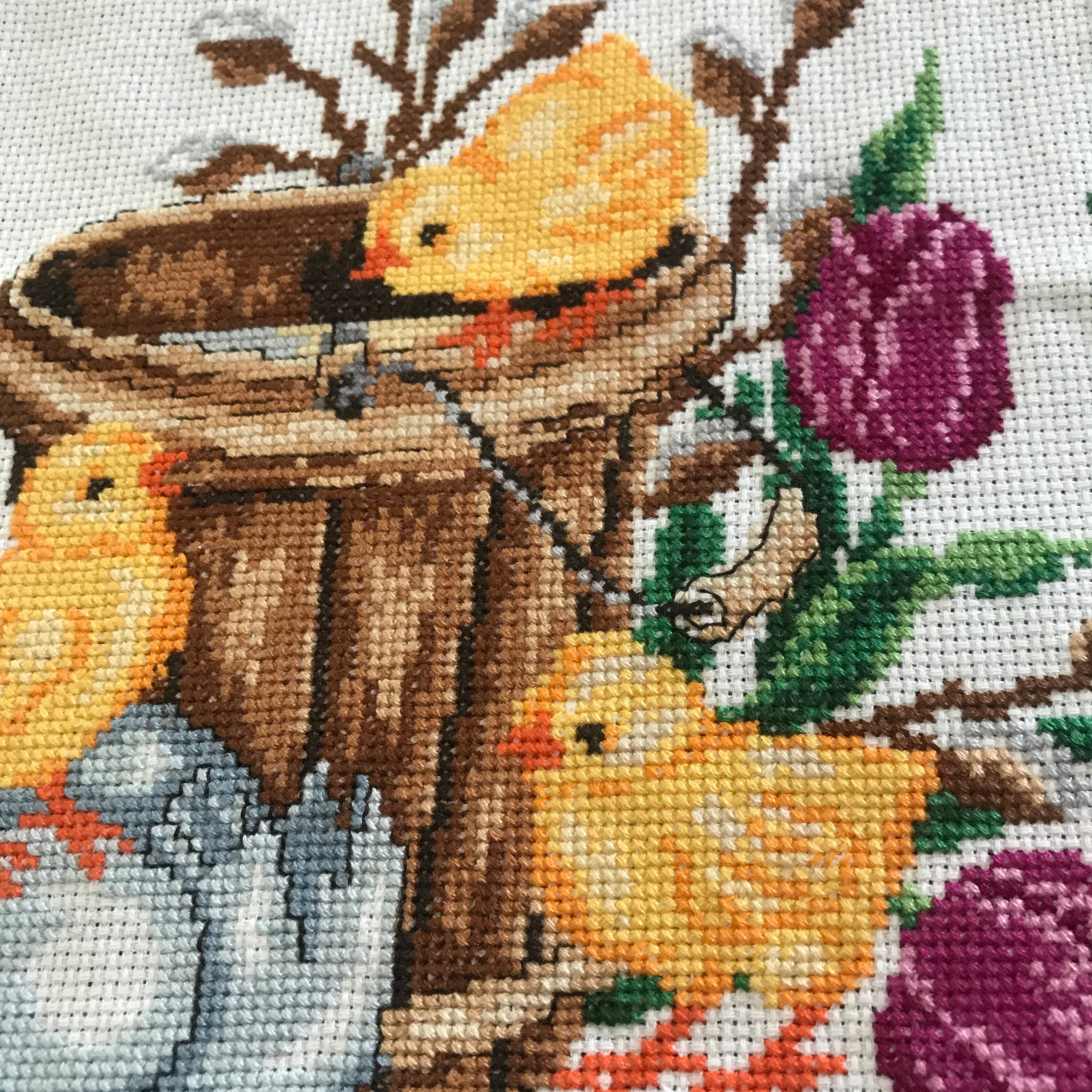 Embroidered Easter Wall Hanging From Sweden / Vintage - Etsy