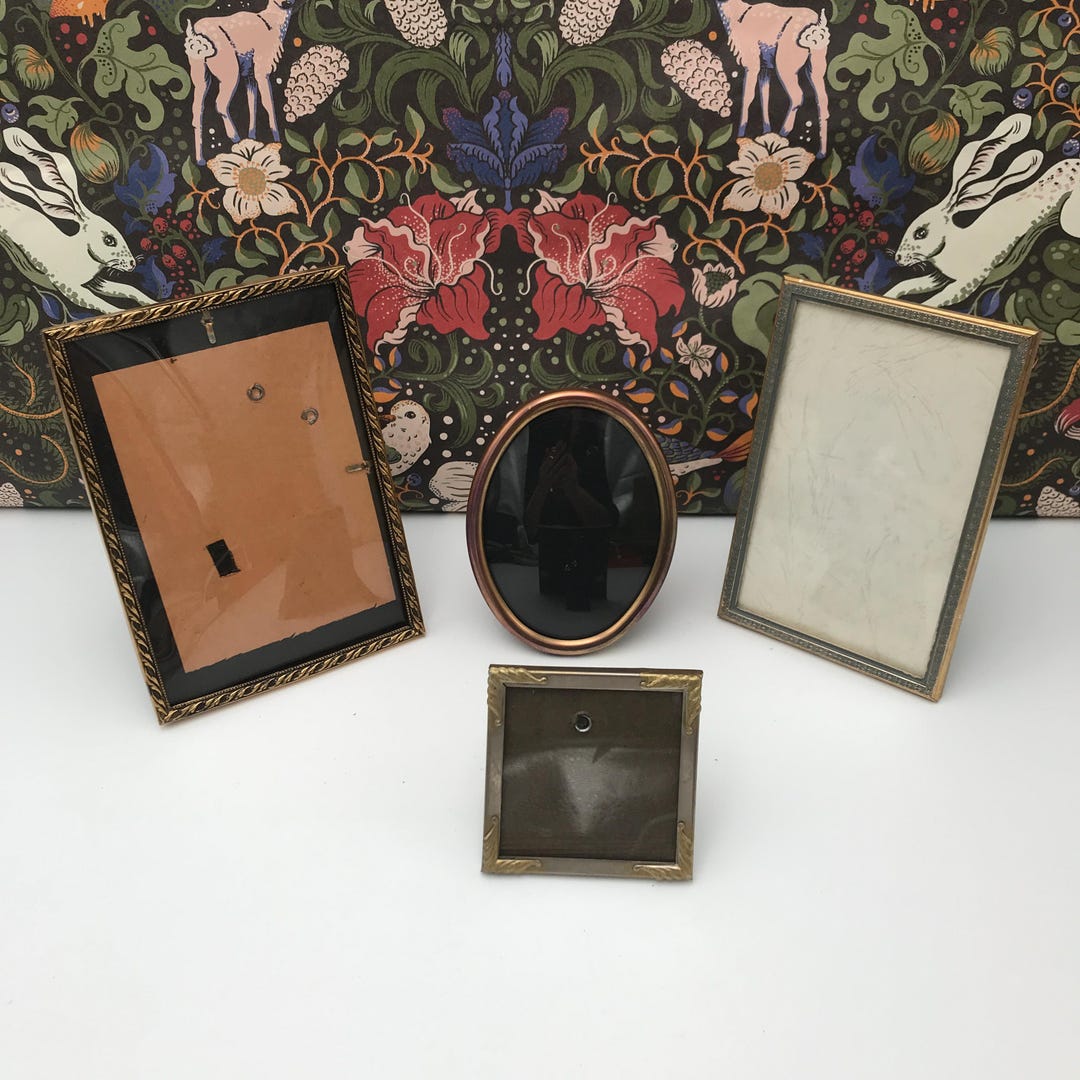 Old Small Photo Frames With Glass / Vintage - Etsy
