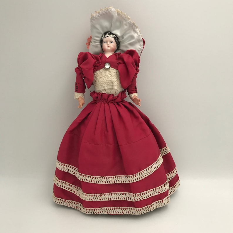 Antique German Doll With Porcelain Head / Collector's Doll Etsy