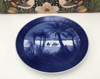 Christmas plate from Denmark / vintage / Christmas 1972 / Royal Copenhagen