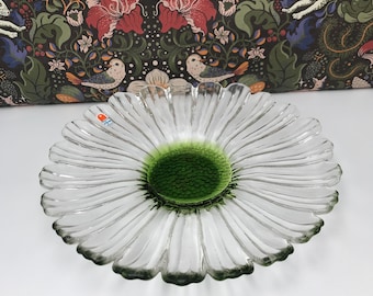 Plat en verre de Kumela Finlande / Kai Blomqvist / vintage