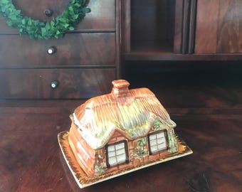 Beurrier couvert / Price Bros England / Cottage Ware / vintage