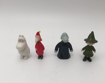 Small Moomin figures in plastic / Finland