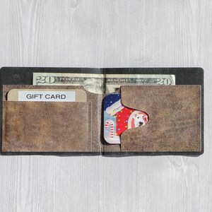 Monedero de papel, tarjetero para regalo, billetera de papel hecha a mano para hombre, tarjeta de efectivo para vacaciones, tarjeta de dinero navideña / MC20