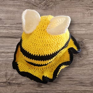 Bumble Bee Crochet Bucket Hat