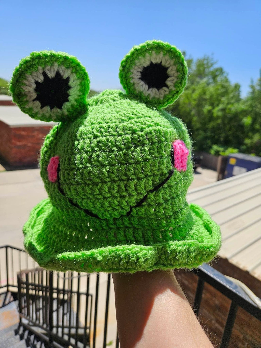 Crochet Bucket Hat Bucket Hat Frog Bucket Hat Croceht Etsy