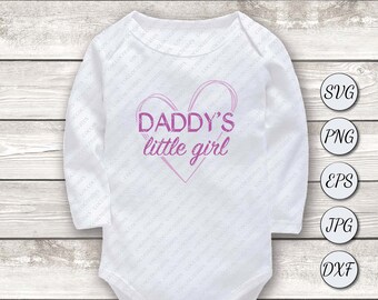 DOWNLOAD DIGITALE della bambina di papà - svg, png, eps, jpg, dxf