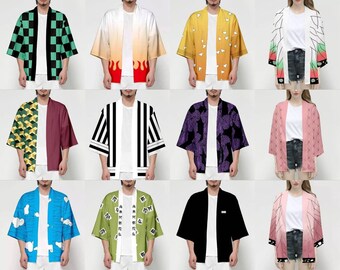 Casual Haori Kimono Style Shirt Cloak 