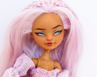 Monster high repaint reroot ooak Custom handmade art doll