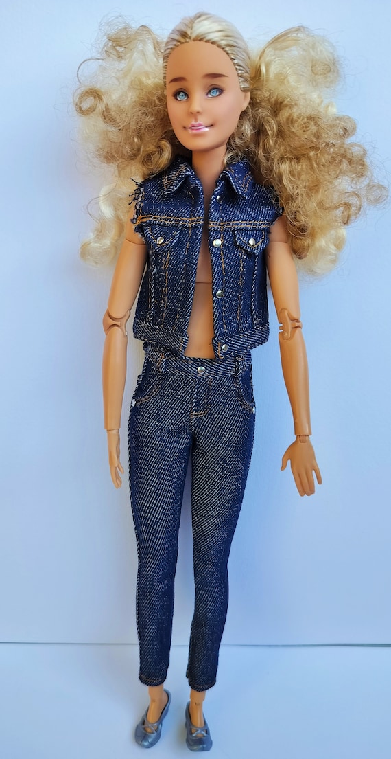 Gilet Barbie Mattel Model Muse - Vintage 2000, Taille 8-11 Ans - Occasion