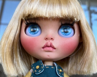 Blythe custom repaint oak handmade art doll