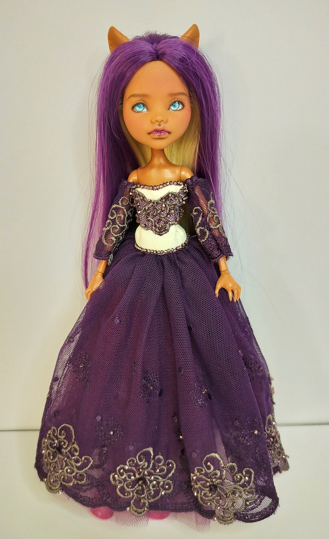 Monster High Reroot Repaint Customs Oak Handmade Art Doll Etsy