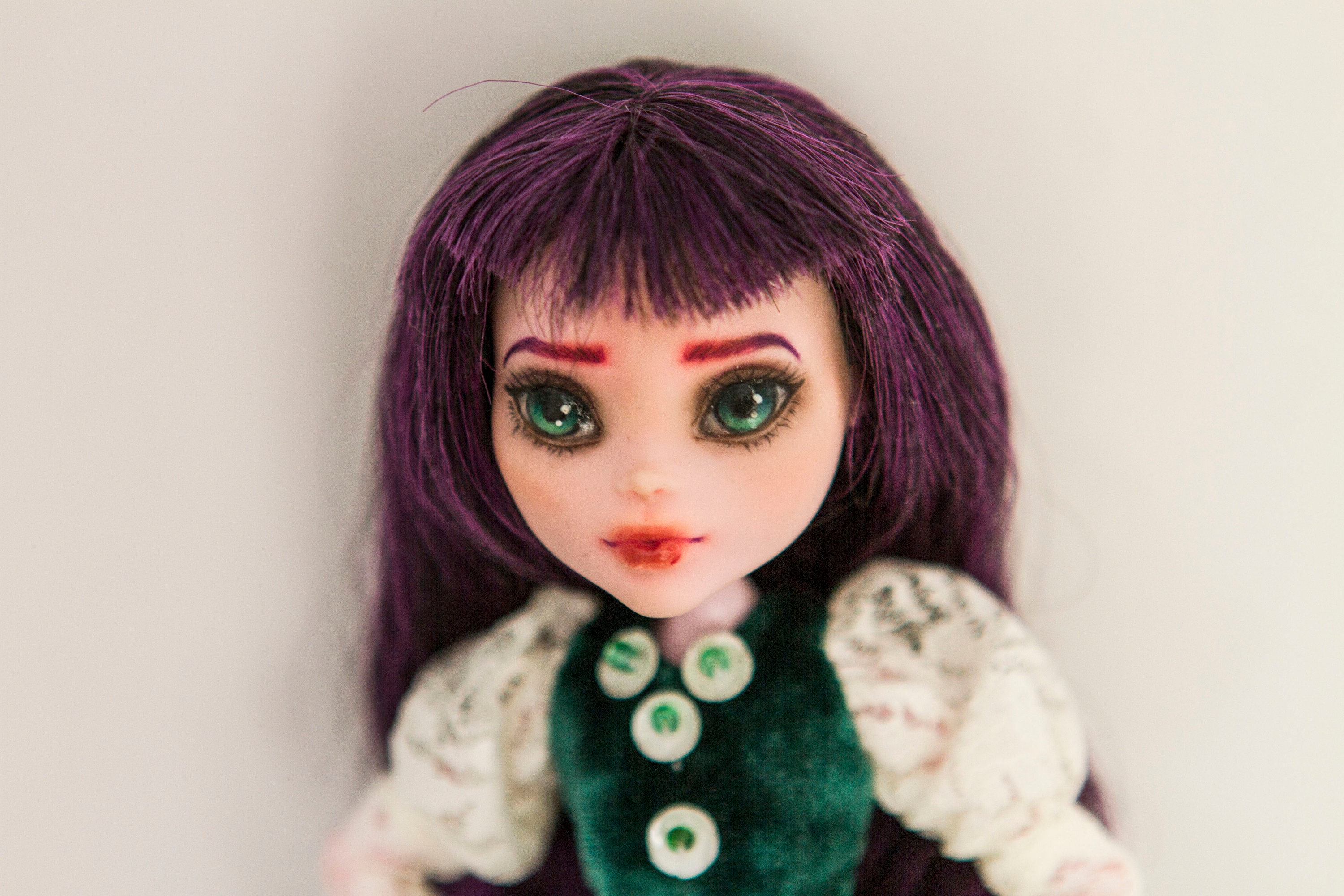 Monster High Repaint Reroot Ooak Custom Handmade Art Doll - Etsy