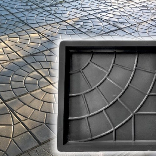 Mold for Concrete Paving Slabs Stone Pattern Concrete Garden Etsy