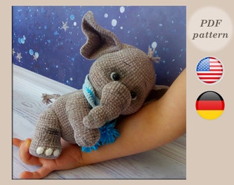 Monya the Elephant - Amigurumi PDF Crochet Pattern