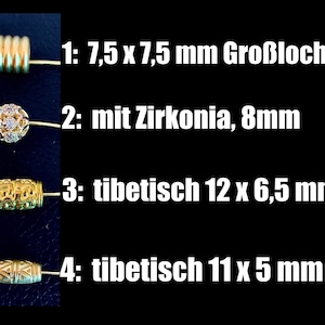 4 gold-plated spacer beads; accessories for the necklace or bracelet