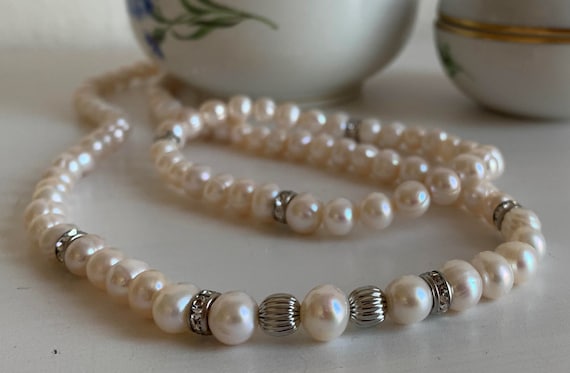 Pearly prosperity gold necklace online