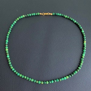 African jade (prasem) 4 mm - an incomparable deep green