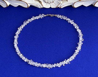 Necklace made of pure rock crystal - small chips :-)