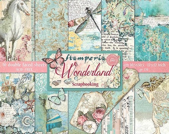 Stamperia-Wonderland-12×12Paper Pad