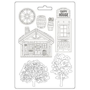 Stamperia Soft Mould A5 - Alterego cottage