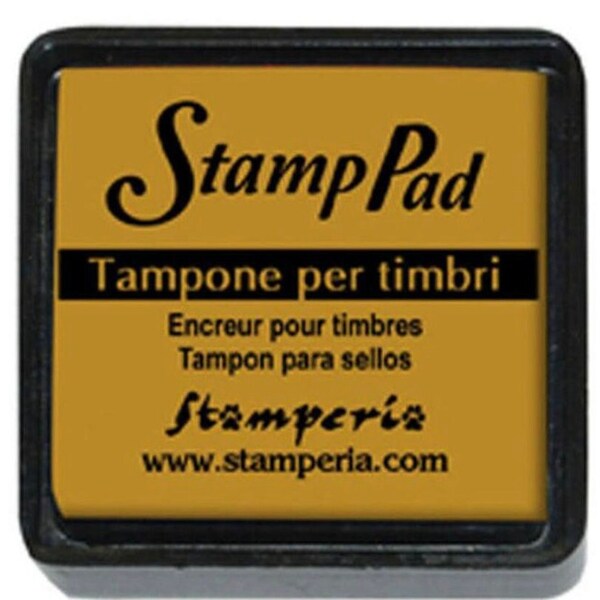 Tampon pigmentaire Stamperia Small - Jaune moutarde