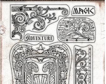 HD Natural Rubber Stamp 14x18cm - Savana Graffiti Design