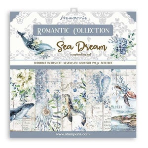 Stamperia - Rêve de mer romantique - Bloc 12 × 12