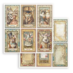 Stamperia Scrapbooking doppelseitiges Blatt - Alterego 6 Karten