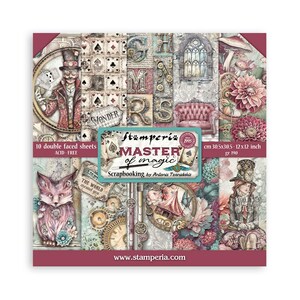 Stamperia-Master of Magic-Blocco di carta 12×12