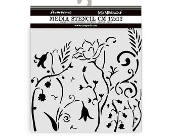 Stamperia Thick stencil cm 12X12 - Hidden Grove
