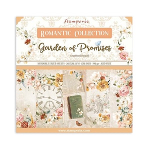 Stamperia-Garden of Promises-20x20cm Papierblock