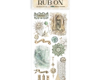 Stamperia Rub On-Magic Forêt Colonne Multicolore 10,16 X 21,6 Cm