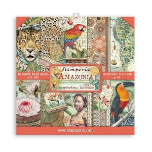 Stamperia-Amazonia-12 × 12 blocs de papier
