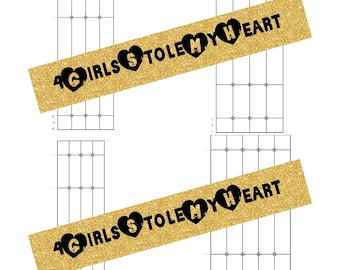 Spine Templates-4 Sizes-Digital Download