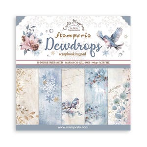 Stamperia-Dewdrops-12 × 12 blocs de papier