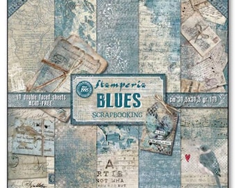 Stamperia-Blues-12 x 12 papierblok