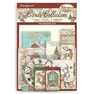 Collection de cartes Stamperia - Voeux de Noël