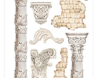 Stamperia Rub Ons- Magic Forest Columns