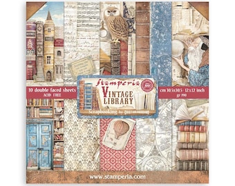 Stamperia International SBBXS23 Bloc De Scrapbooking Motif Maison