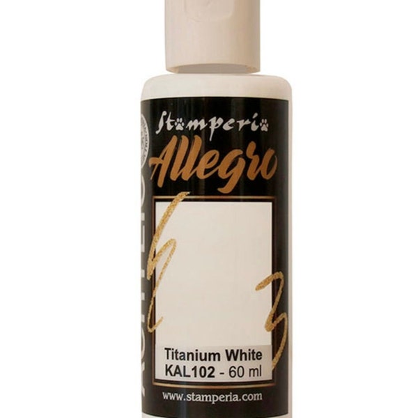 Stamperia Allegro paint ml 60 - Titanium White