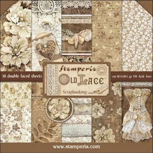 Stamperia-Old Lace 12 x 12 blocs de papier