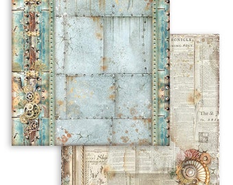 Stamperia Scrapbooking Double face sheet - Songs of the Sea mechanism border